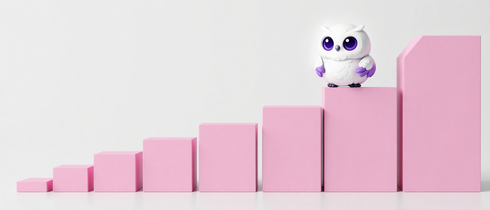 Минималистичная линия процессов из блоков на поверхности