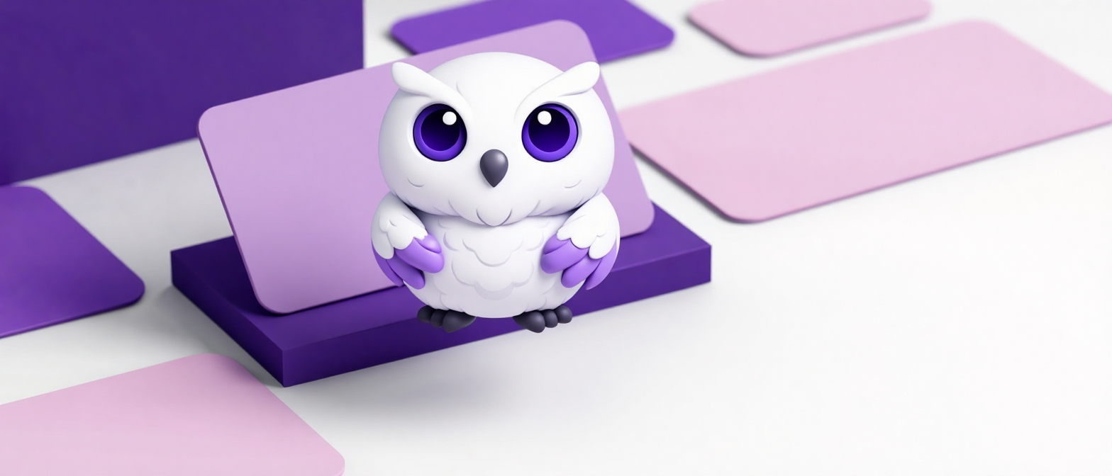 Минималистичная сцена с карточками цифровых продуктов