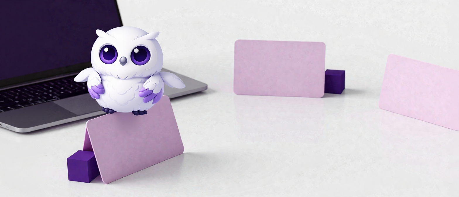 Предметы услуг на столе: блоки, карточки и ноутбук