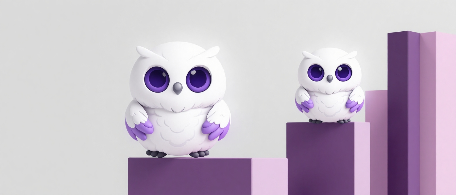 Рост интереса как поднимающиеся геометрические столбцы