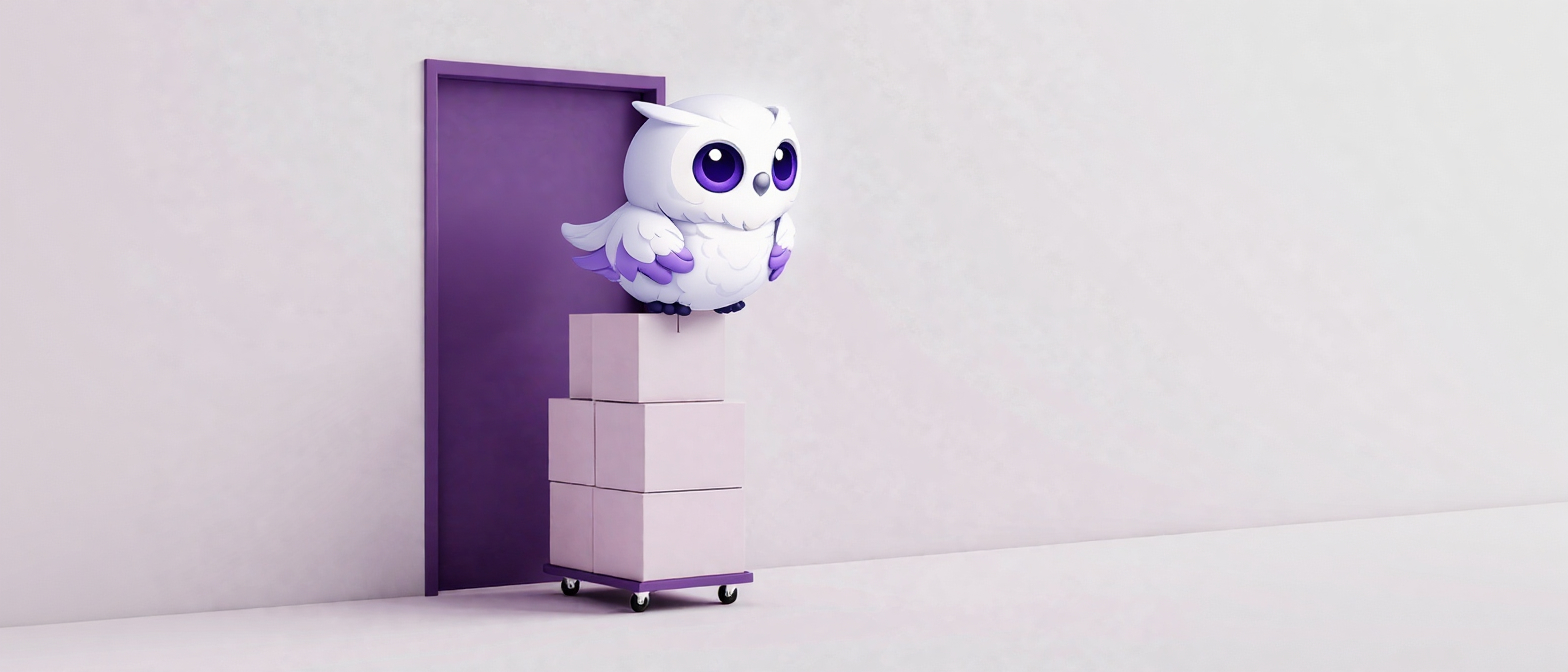 Тележка с товарами на пути к закрытой двери