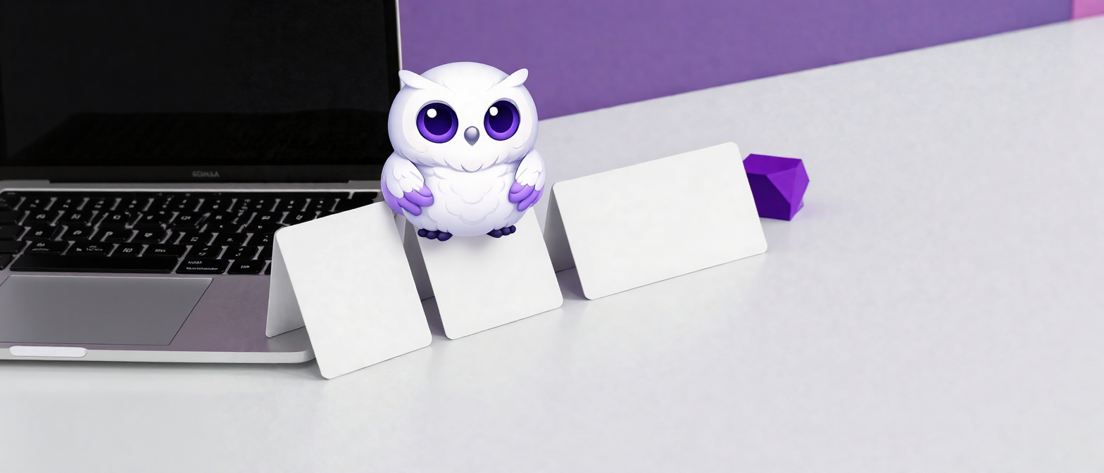 Рабочее место дома с ноутбуком и карточками услуг