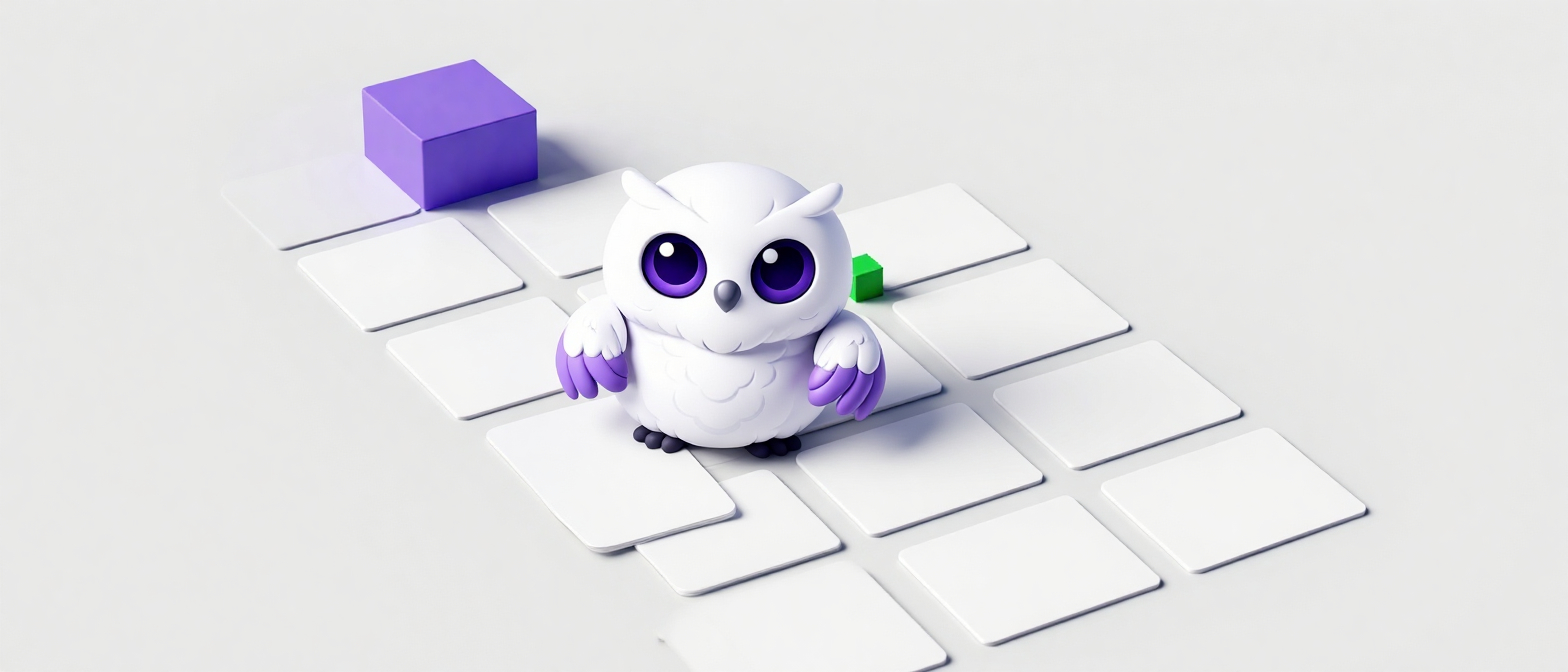 Минималистичная сцена поиска клиентов через блоки и карточки