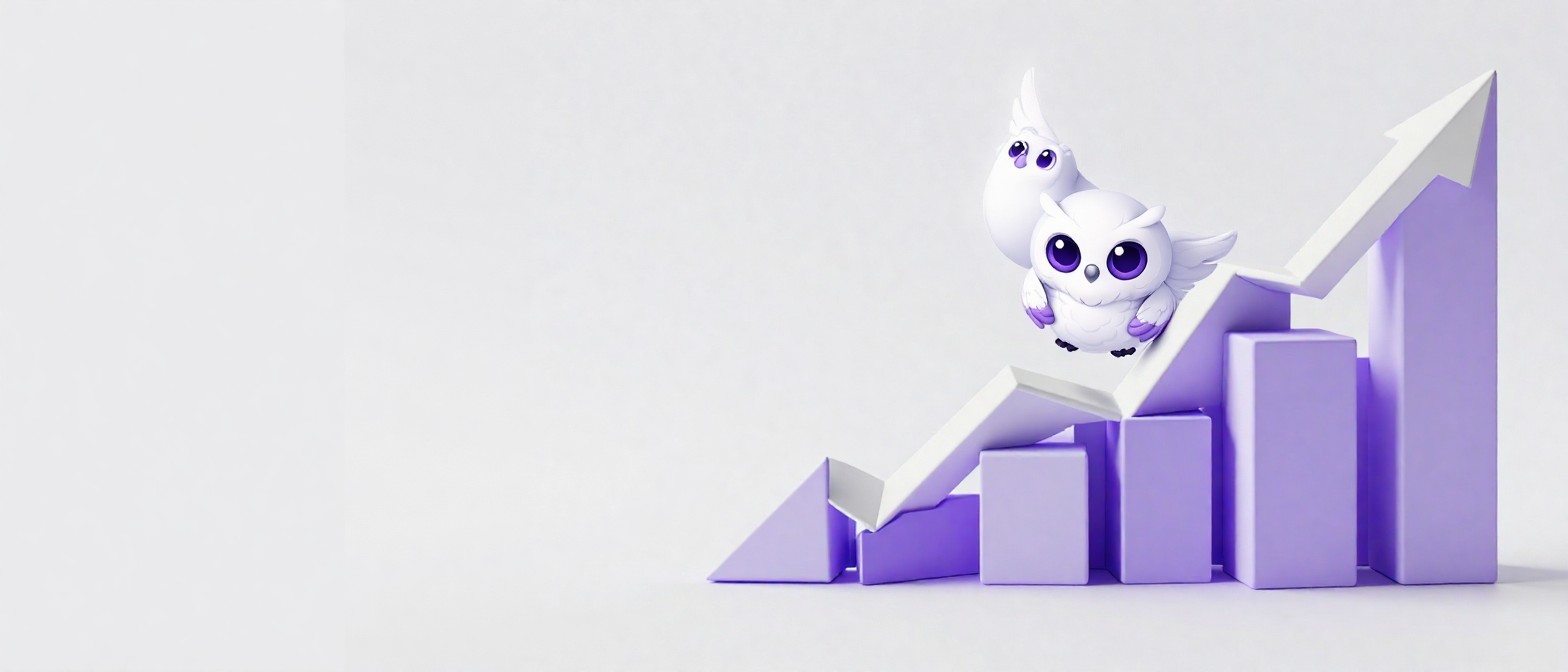 Физическая сцена трендов с блоками роста и падения