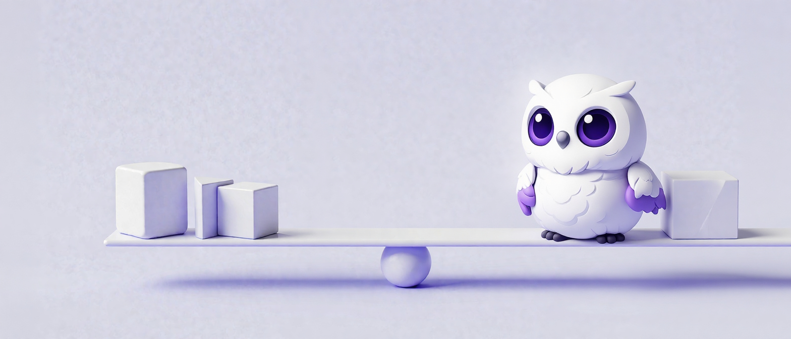 Абстрактная сцена взвешивания ценности и частоты