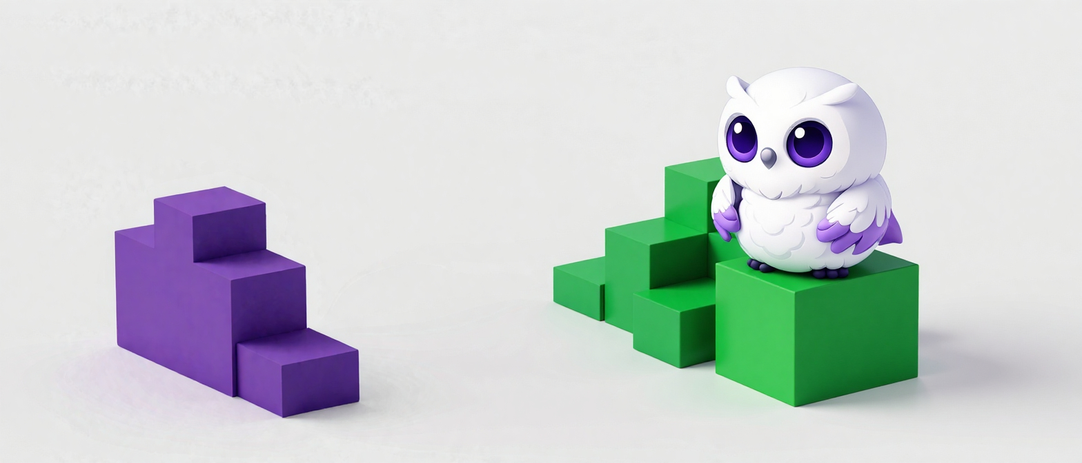 Геометрические блоки выстроенные в виде многоуровневой структуры