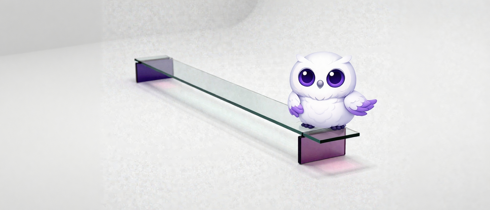 Хрупкий стеклянный мост над пустотой как риск бренда