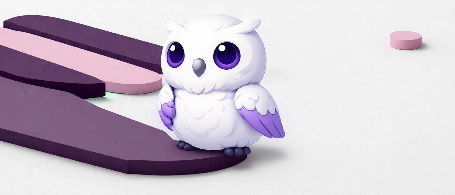 Минималистичная сцена выбора направления с тремя путями